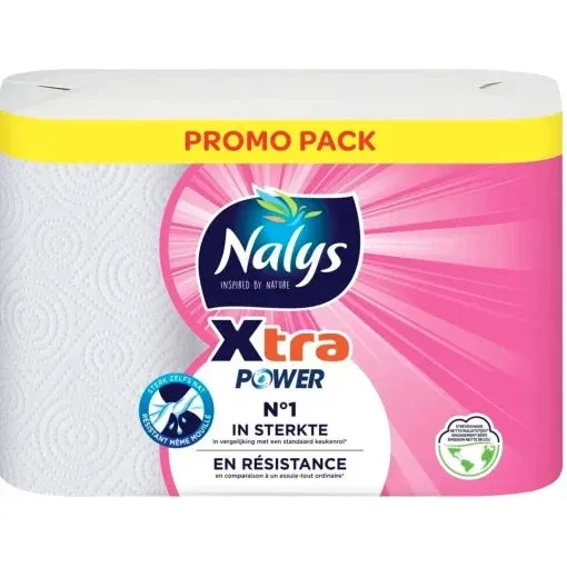 Nalys Xtra Power keukenpapier - 6 rollen - Extra sterk - Beschadigde verpakking