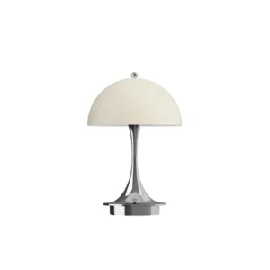 Panthella 160 Portable V3, chrome beige von Verner Panton