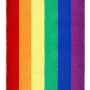 Regenbogen XXL Strandtuch mit Streifen 90x180 cm