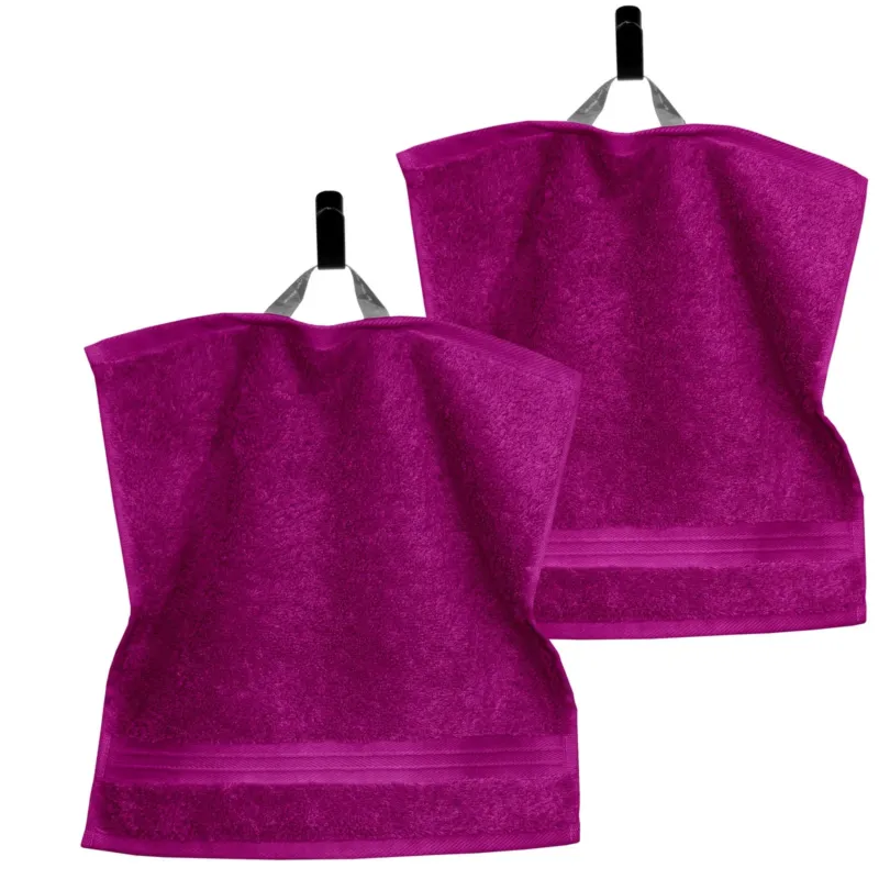 Seiftuch 30x30 cm, 2er Set Waschlappen Violett - Orchidee