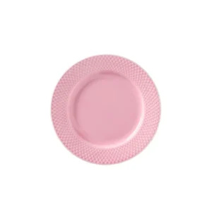 Rhombe Teller, rosa Ø21 cm von Lyngby Porcelæn