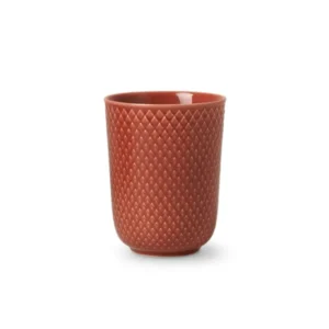 Rhombe Tasse, Terracotta von Lyngby Porcelæn