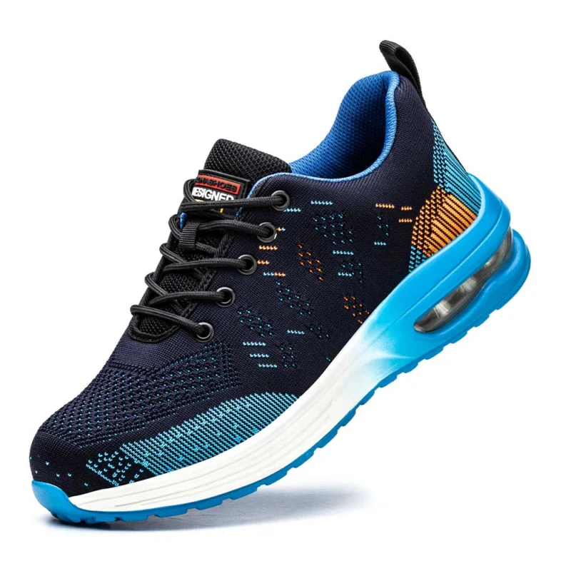 Athletic Safety Trainers Steel Toe Mesh Work Shoes - Detailed view