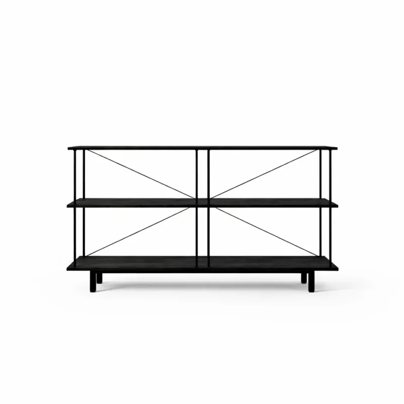 Seiton Regal 3 in Schwarz Eiche von Stellar Works