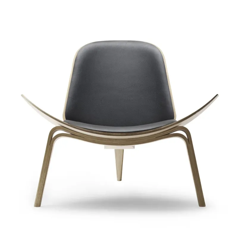 CH07 Shell Chair, Eiche öl/Thor 301 von Hans J. Wegner