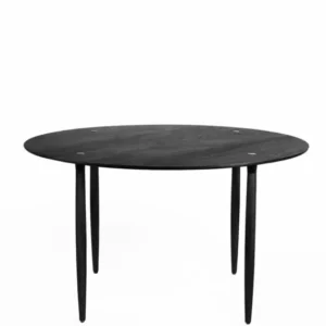 Slow Esstisch Ø125 cm, Schwarz Eiche von Stellar Works