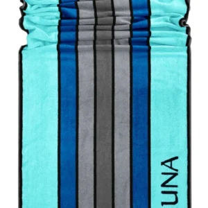 XL Premium Saunahandtuch 80x200 cm, Blau - Türkis - Grau