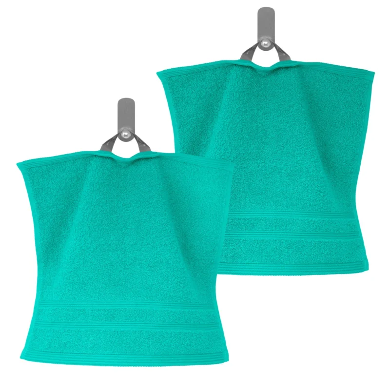 Waschlappen 30x30 cm 2er Türkis - Meer