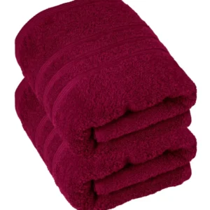 Handtuch 50x100 cm 2er Set Rot - Kirsch