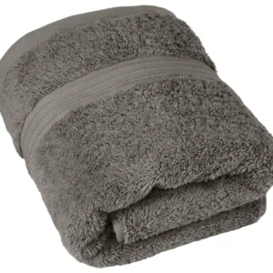 Frottee Handtuch 50x100 cm Grau - Dunkelgrau