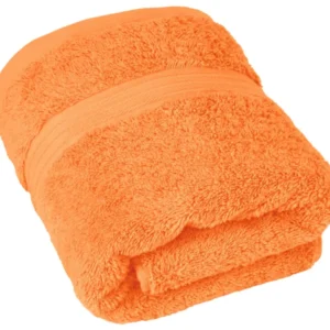 Frottee Handtuch 50x100 cm Orange - Blutorange