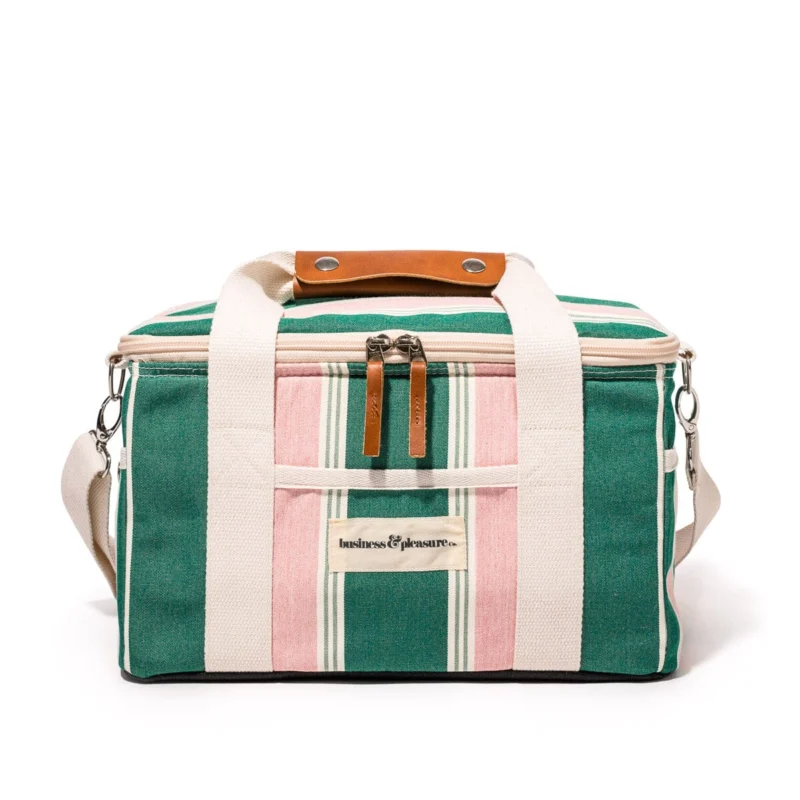 Business & Pleasure Premium Kühltasche - Farbe Bistro Green Stripe