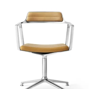 VIPP452 Swivel Chair, camel Leder fra Vipp