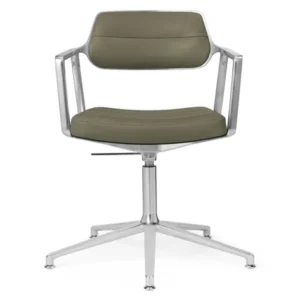 VIPP453 Swivel+ Chair, bosco Grün Leder von Vipp