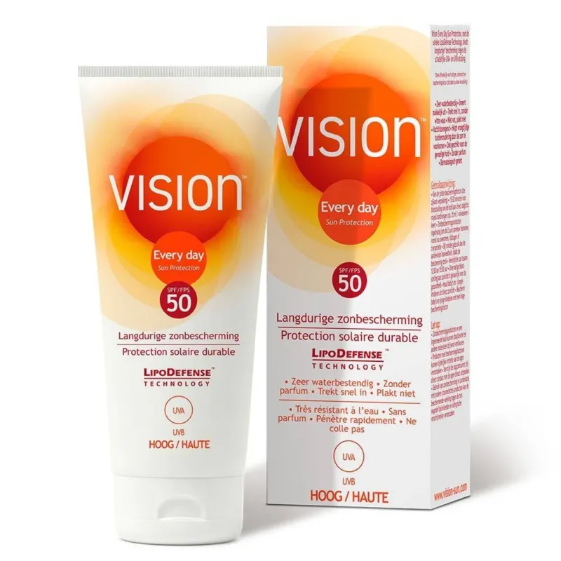 Vision Every Day Sun Protection - Zonnebrand - SPF 50 - 180 ml - Verpakking beschadigd