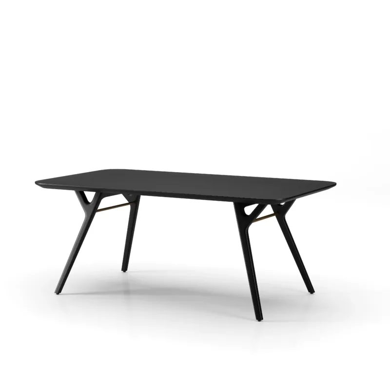 Rén Esstisch W180, schwarz Eiche von Stellar Works