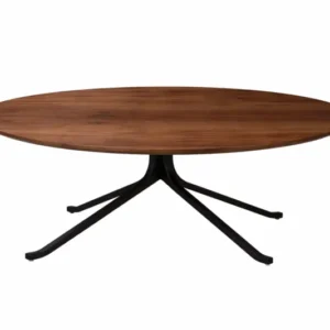 Blink Couchtisch Ø108 cm, Walnuss von Stellar Works