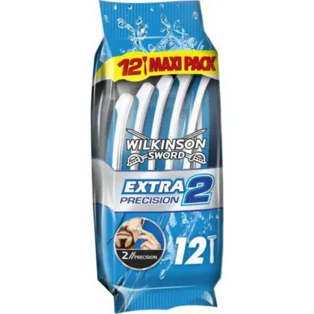 Wilkinson Wegwerpscheermes Extra 2 Precision - 12 stuks- beschadigde verpakking